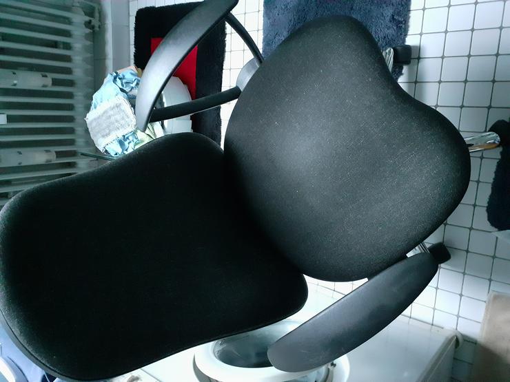Bürodrehstuhl, gebraucht gut erhalten mit Anthrazitbezugsstoff zu VERSCHENKEN! - Bürostühle - Bild 2