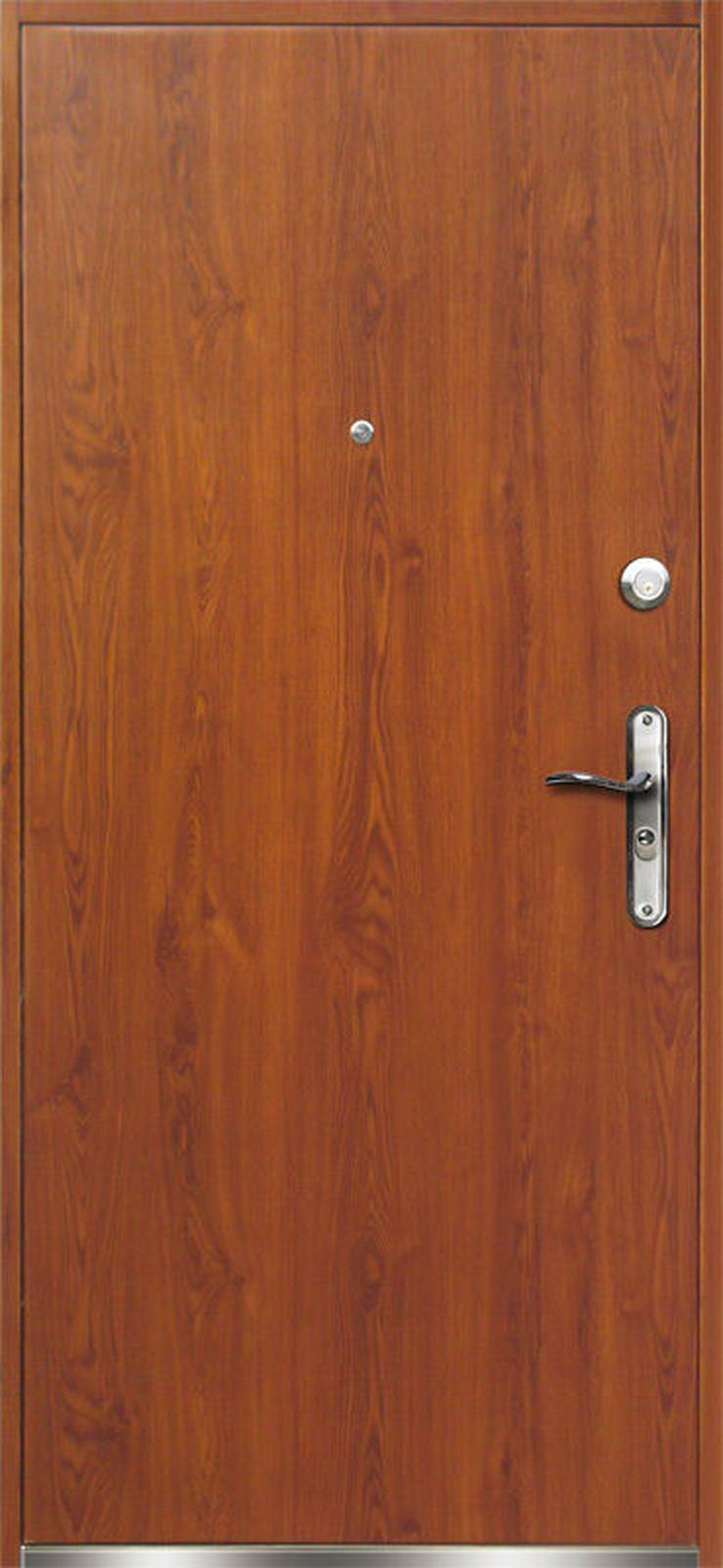 Bild 2: Tür VERONA Haustür Eingangstür Stahltür 80/90 Breite 45 mm Golden Eiche