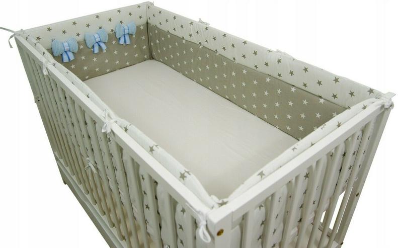 Nestchen 420x30 Bettnestchen Bettschlange Knotenkissen Bettumrandung Babyzimmer - Bettwäsche, Kissen & Decken - Bild 3
