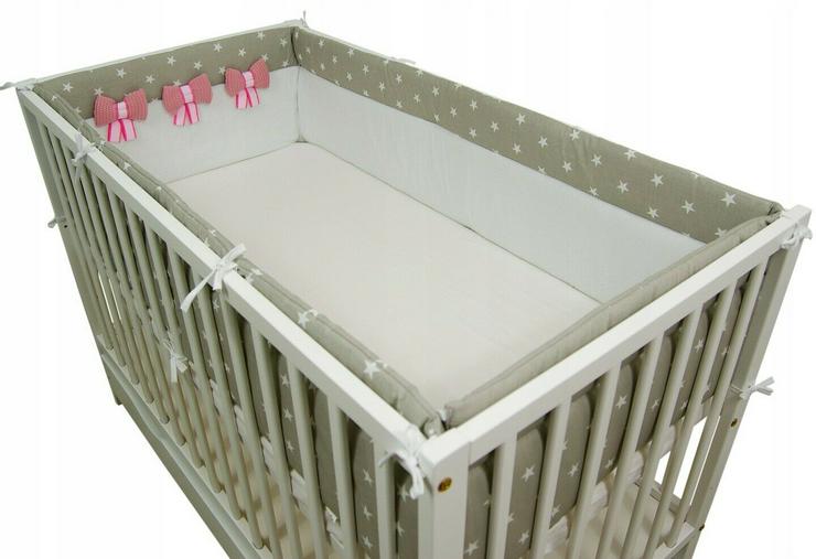 Nestchen 420x30 Bettnestchen Bettschlange Knotenkissen Bettumrandung Babyzimmer - Bettwäsche, Kissen & Decken - Bild 4
