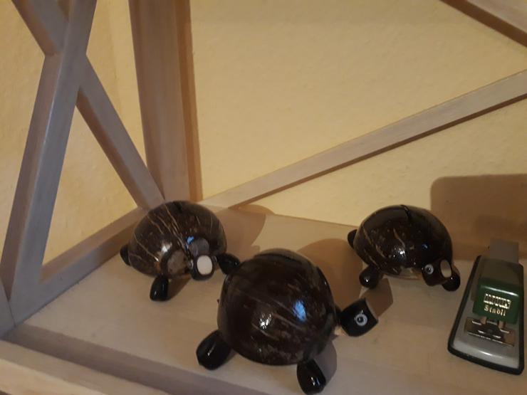 Bild 3: Schildkröte Bambus - Spardose NEU Werbeartikel Holz handgemacht