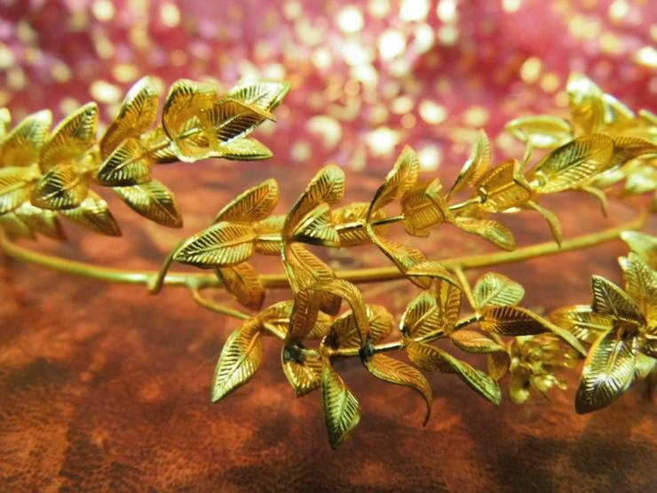 Bild 5: Antikes Braut Diadem SEYBOLD Hofjuwelier gegr.1837 / Brautschmuck vergoldet