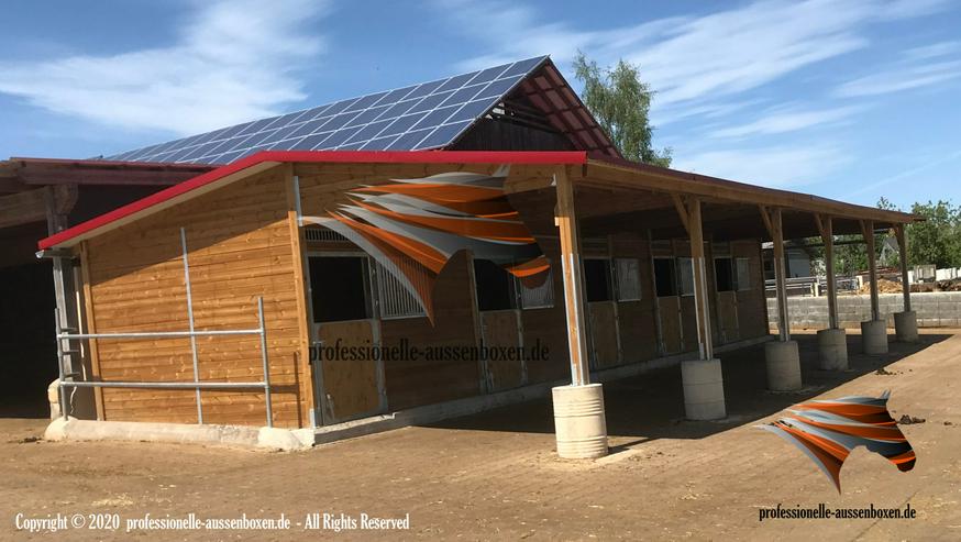 Bild 7: Pferdestall bauen - Außenboxen, Pferdebox, Offenstall kaufen & Stallanlagen | Paddockbox und Weidehütte, Unterstand & Stallplanung für Pferdesport