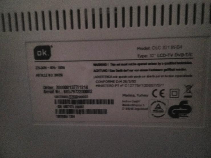 Bild 2: Verkaufe LCD TV 32 Zoll von OK