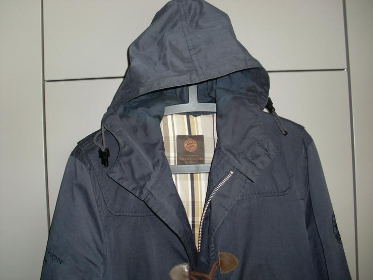 Bild 5: S. Oliver Herren Mantel - Longjacke dunkelblau m Kapuze  Gr. 48 FC Bayern