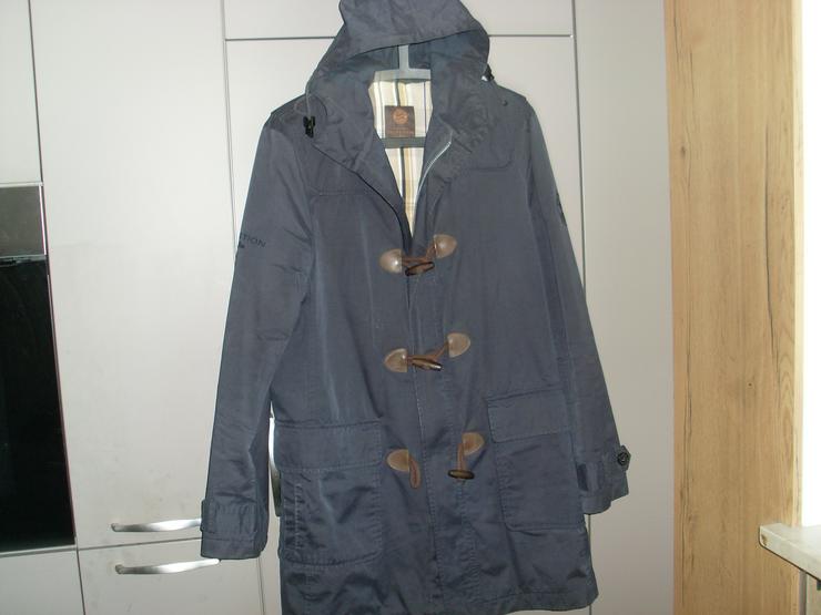 Bild 9: S. Oliver Herren Mantel - Longjacke dunkelblau m Kapuze  Gr. 48 FC Bayern