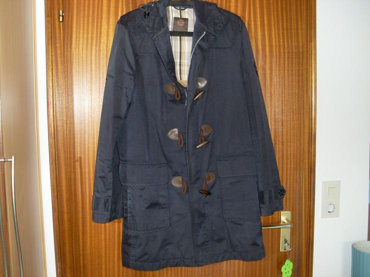 S. Oliver Herren Mantel - Longjacke dunkelblau m Kapuze  Gr. 48 FC Bayern