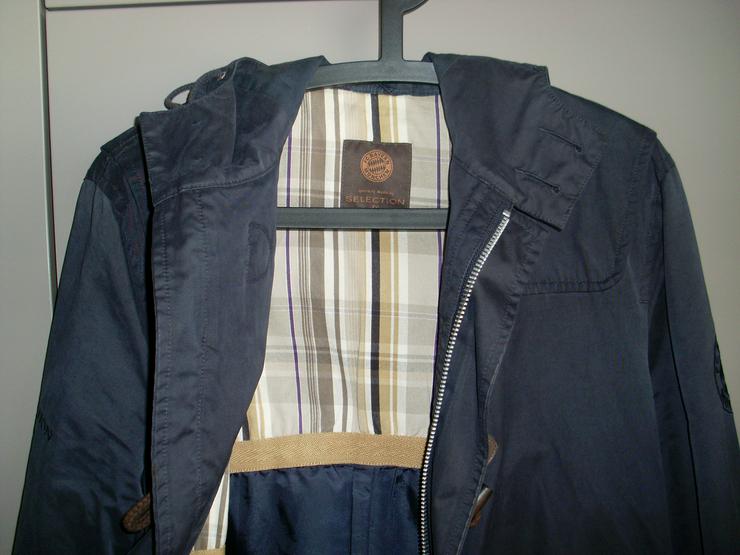 Bild 4: S. Oliver Herren Mantel - Longjacke dunkelblau m Kapuze  Gr. 48 FC Bayern