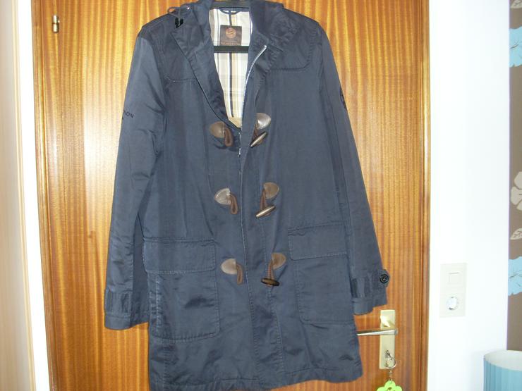 Bild 2: S. Oliver Herren Mantel - Longjacke dunkelblau m Kapuze  Gr. 48 FC Bayern