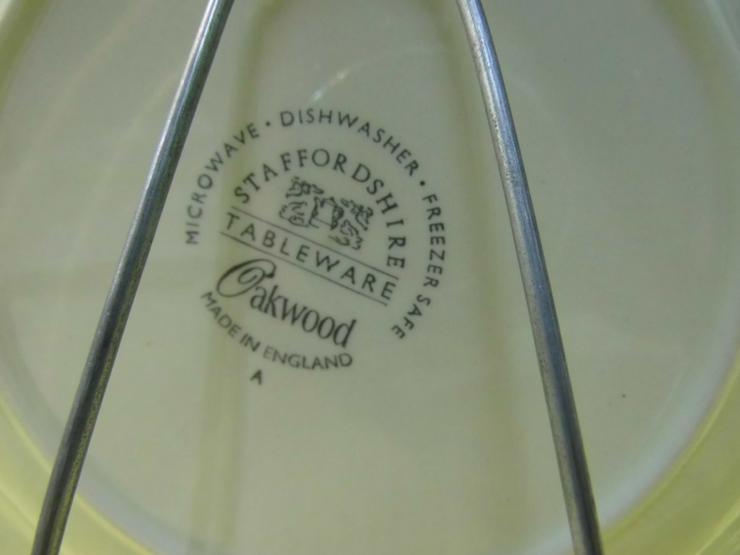 Bild 4: Englische Keramik Suppenteller Staffordshire Tableware Oakwood / tiefer Teller