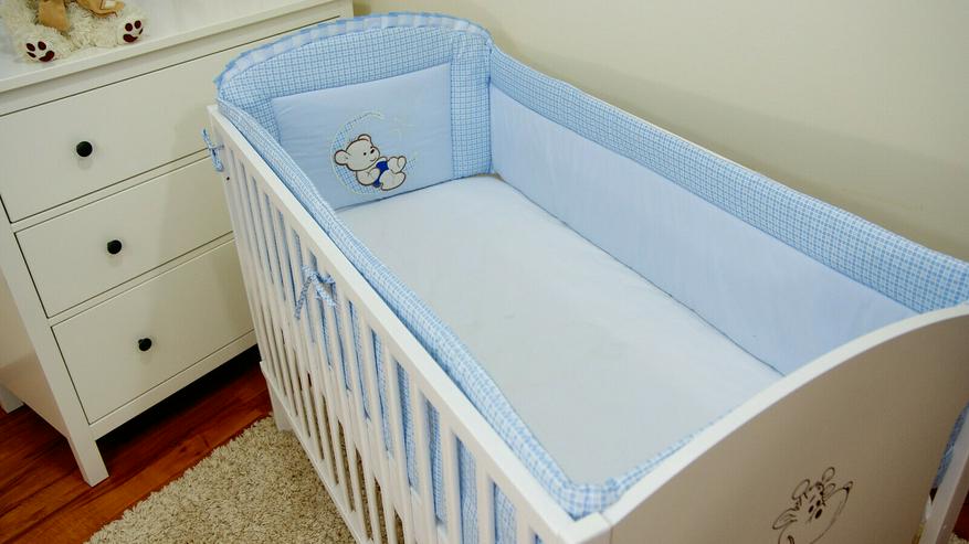 Bild 4: Bettumrandung Bettschlange Nestchen 360x30 Babyzimmer Bettnestchen Knotenkissen