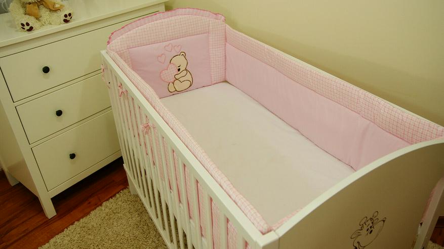 Bild 7: Bettumrandung Bettschlange Nestchen 360x30 Babyzimmer Bettnestchen Knotenkissen