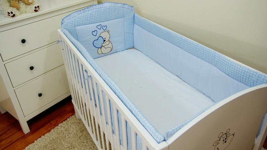 Bettumrandung Bettschlange Nestchen 360x30 Babyzimmer Bettnestchen Knotenkissen - Bettwäsche, Kissen & Decken - Bild 5