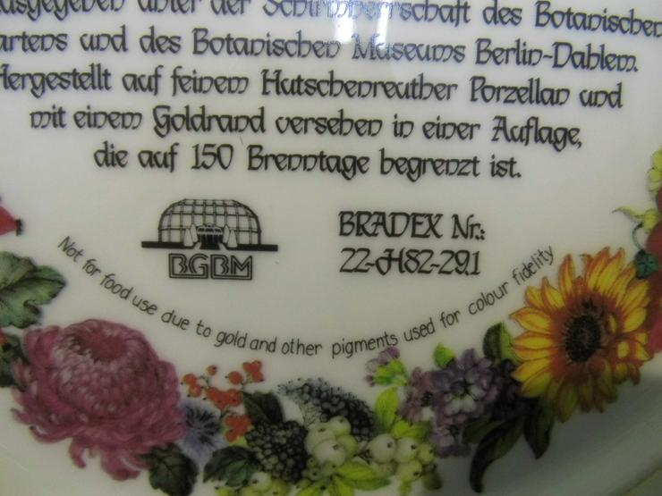 Bild 11: Sammelteller Hutschenreuther Blumen / Ursula Band / Bradex Nr. / Seriennr. 6319A