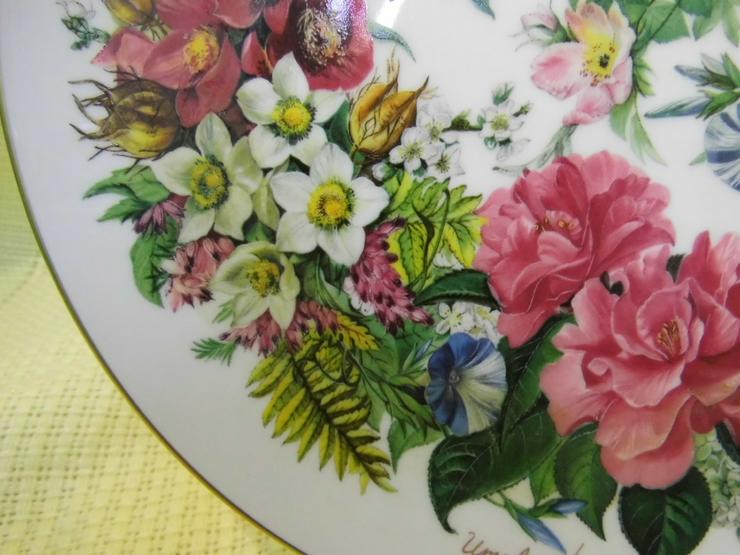 Bild 5: Sammelteller Hutschenreuther Blumen / Ursula Band / Bradex Nr. / Seriennr. 6319A