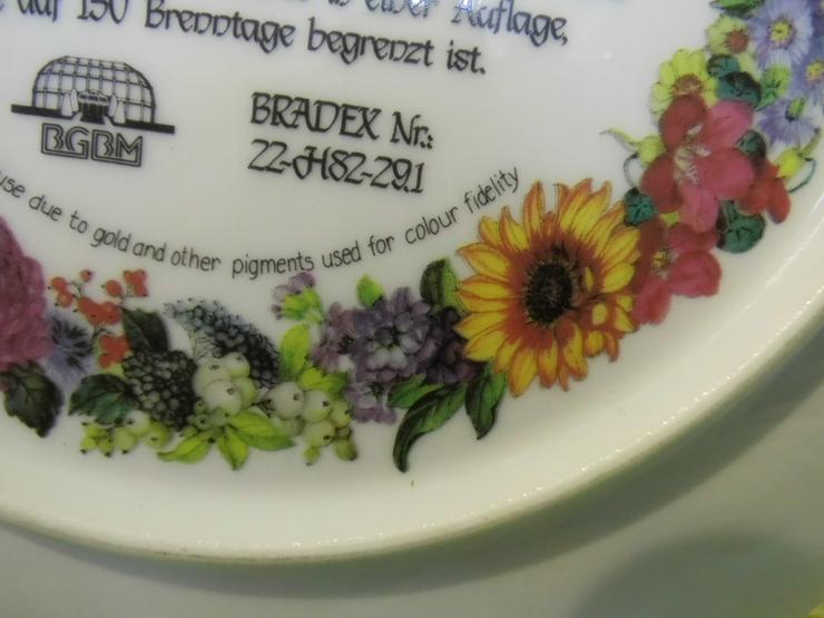 Bild 12: Sammelteller Hutschenreuther Blumen / Ursula Band / Bradex Nr. / Seriennr. 6319A