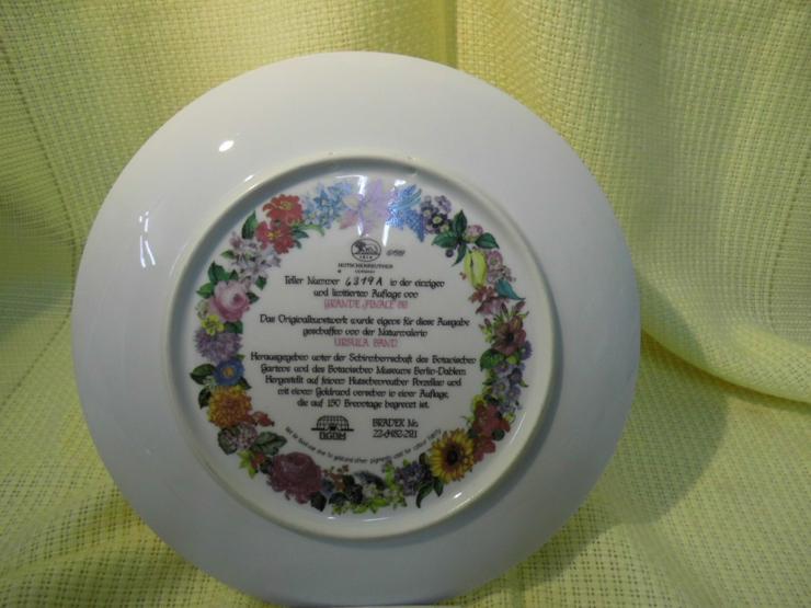 Bild 8: Sammelteller Hutschenreuther Blumen / Ursula Band / Bradex Nr. / Seriennr. 6319A