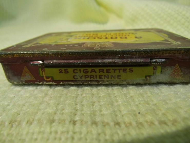 Bild 4: Zigarettenschachtel Blech von August Batschari Cigaretten (ABC) vor 1918 / Dose