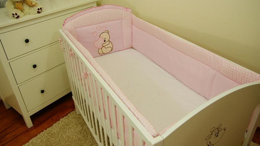 Nestchen 420x30 Bettumrandung Babyzimmer Bettnestchen Bettschlange Knotenkissen - Bettwäsche, Kissen & Decken - Bild 5