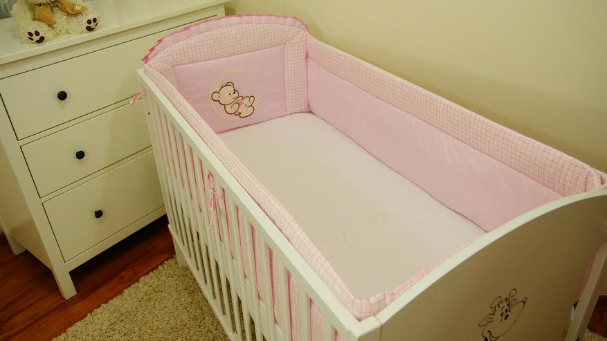 Bild 4: Nestchen 420x30 Bettumrandung Babyzimmer Bettnestchen Bettschlange Knotenkissen