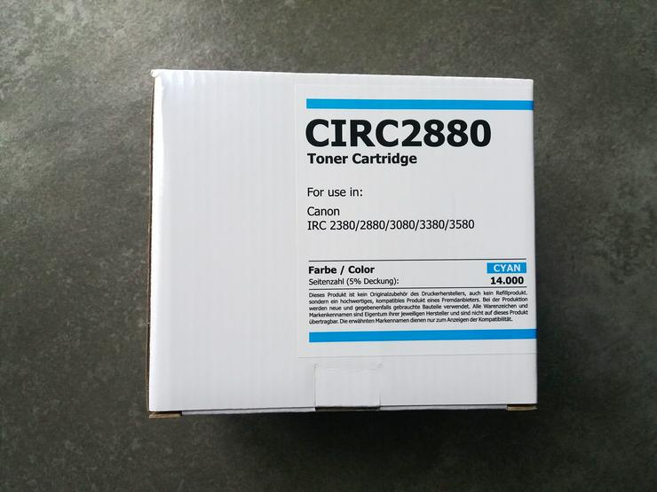 Toner cyan, passend für Canon IRC 2380/2880/3080/3380/3580 - Toner, Druckerpatronen & Papier - Bild 1
