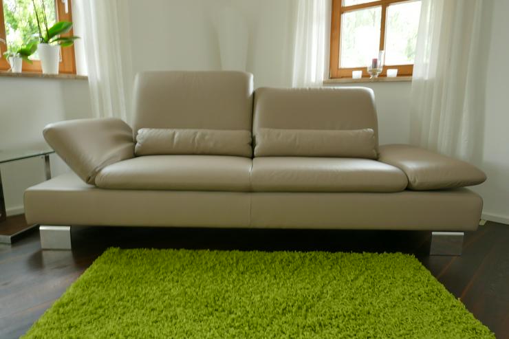 Bild 2: W.Schillig Design-Couch "Treasure", Leder, neuwertig
