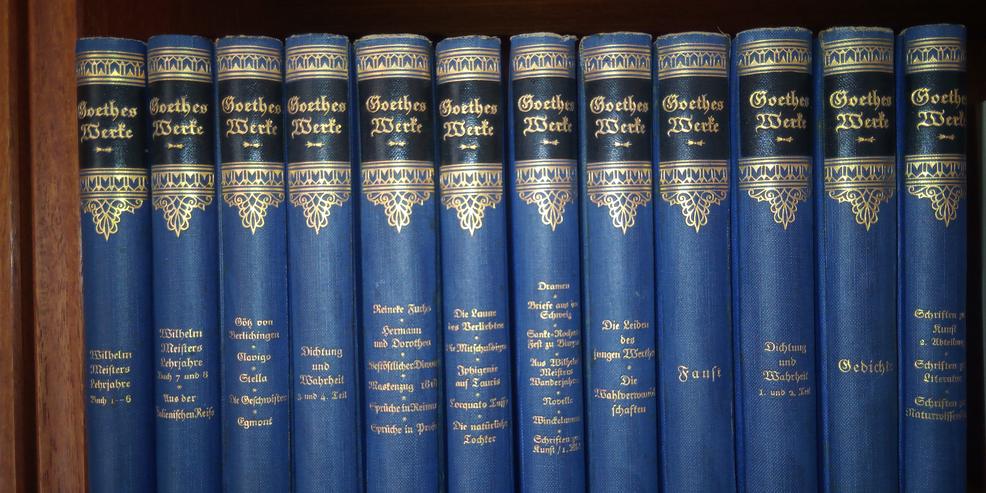 Bild 2: Goethe Sammlung 12 Bände um ca. 1900, erbitte Angebot. Abholung in 70736 Fellbach