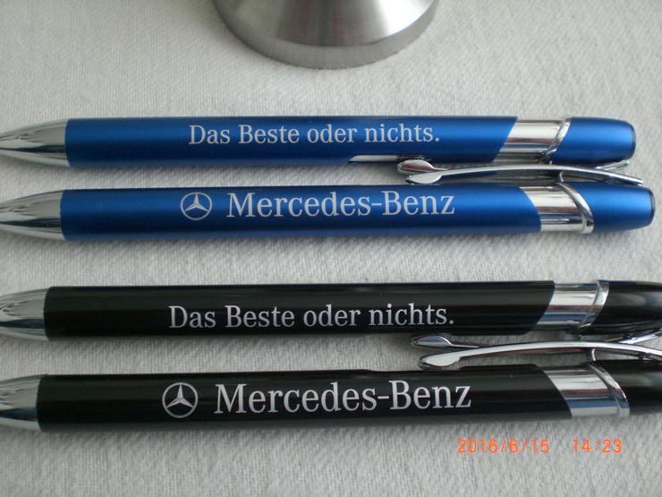 5x Mercedes Metall Kugelschreiber mit echter Gravur 107 126 208 CLK 210 211 R129 230 SL SLK GL Viano - Elektrik & Steuergeräte - Bild 2