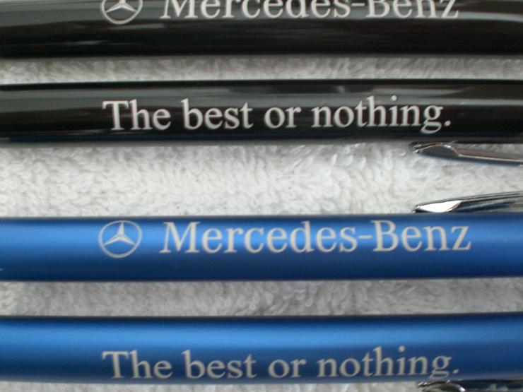 Bild 6: 5x Mercedes Metall Kugelschreiber mit echter Gravur 107 126 208 CLK 210 211 R129 230 SL SLK GL Viano