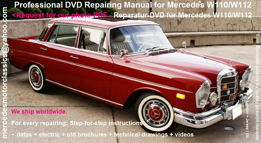 Bild 7: Mercedes 108 109 110 Heckflosse 111 113 SL Pagode Reparatur Service WIS CD