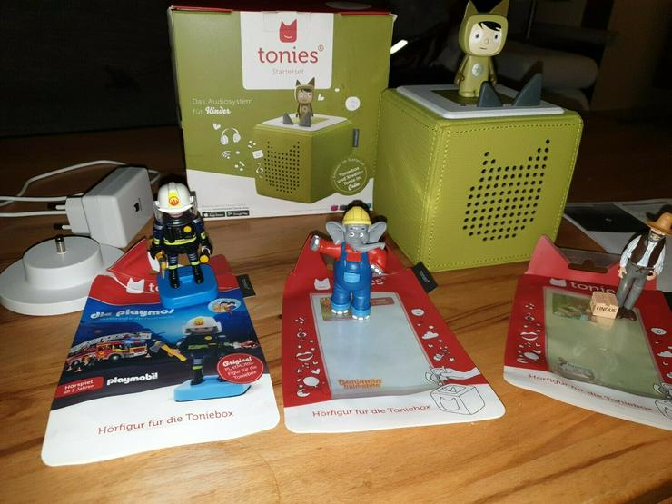 Toniebox Neuwertig mit 4 Figuren und Rechnung  - Spielzeug für Babys - Bild 1