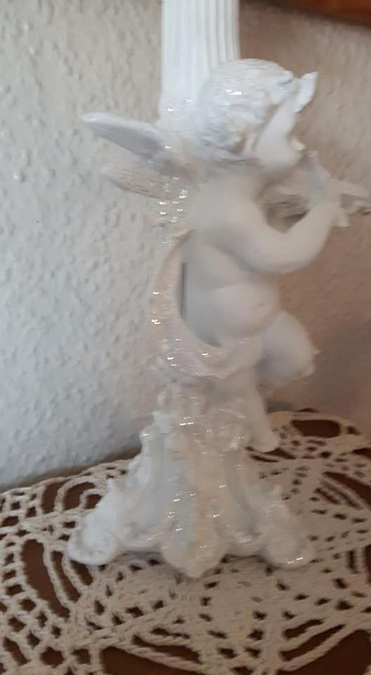 Bild 4: Wunderschöner Engel mit Geige Kerzenständer ca 29cm gross