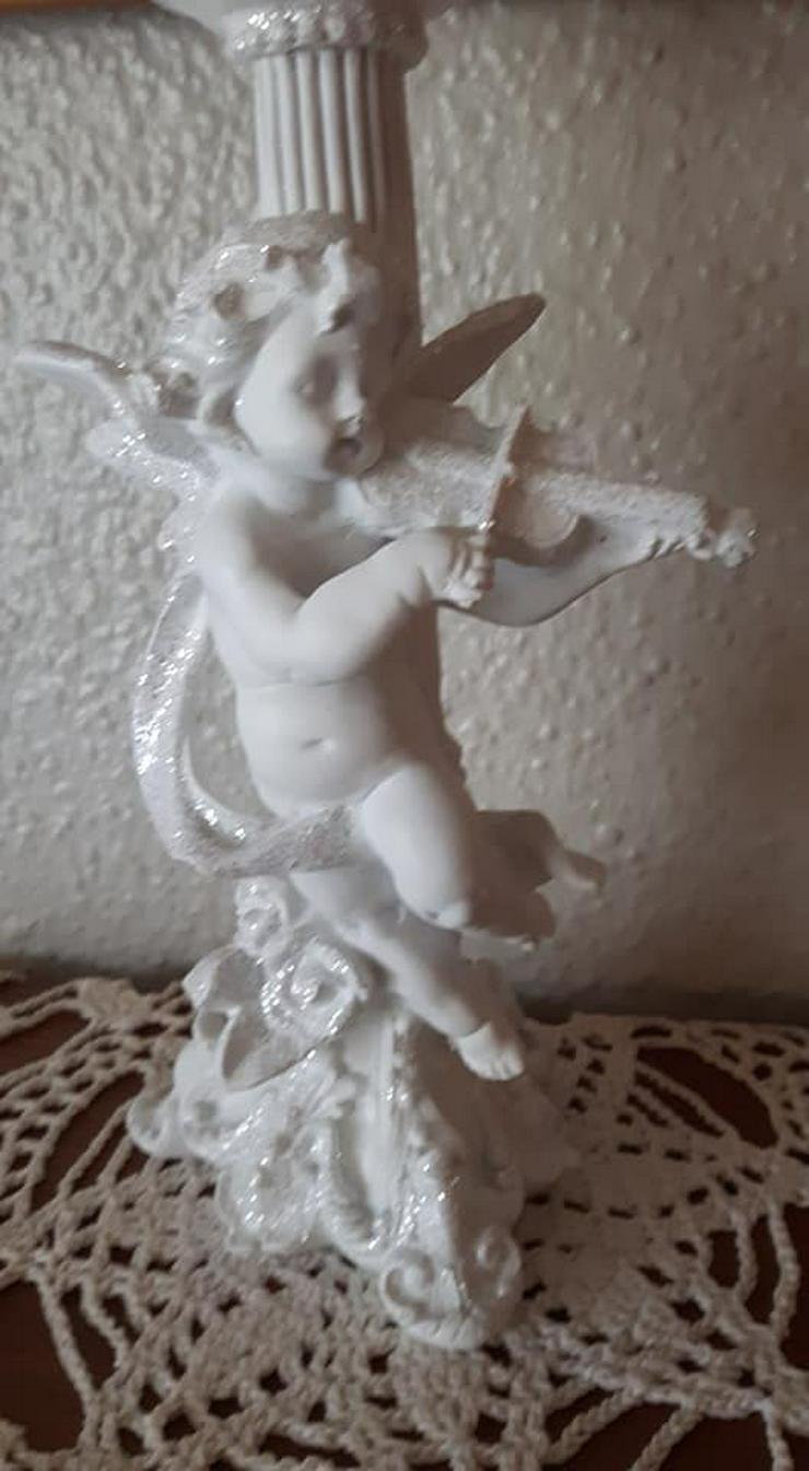 Wunderschöner Engel mit Geige Kerzenständer ca 29cm gross - Weihnachtsdeko - Bild 1