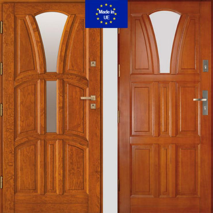 Holzaußentüren DZ3/DZ8 Haustür Eingangstür Holztür 60/70/80/90/100 Breite 60mm  - Türen - Bild 1