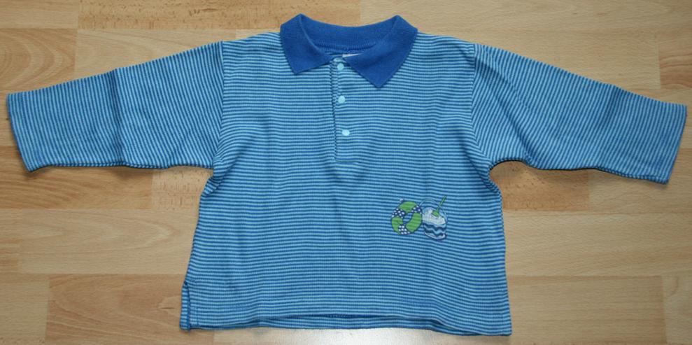 NEU - Blaues Sweat-Shirt - Größe 74 - Pullover - Polo-Stil - Shirt, Pullover & Sweater - Bild 1