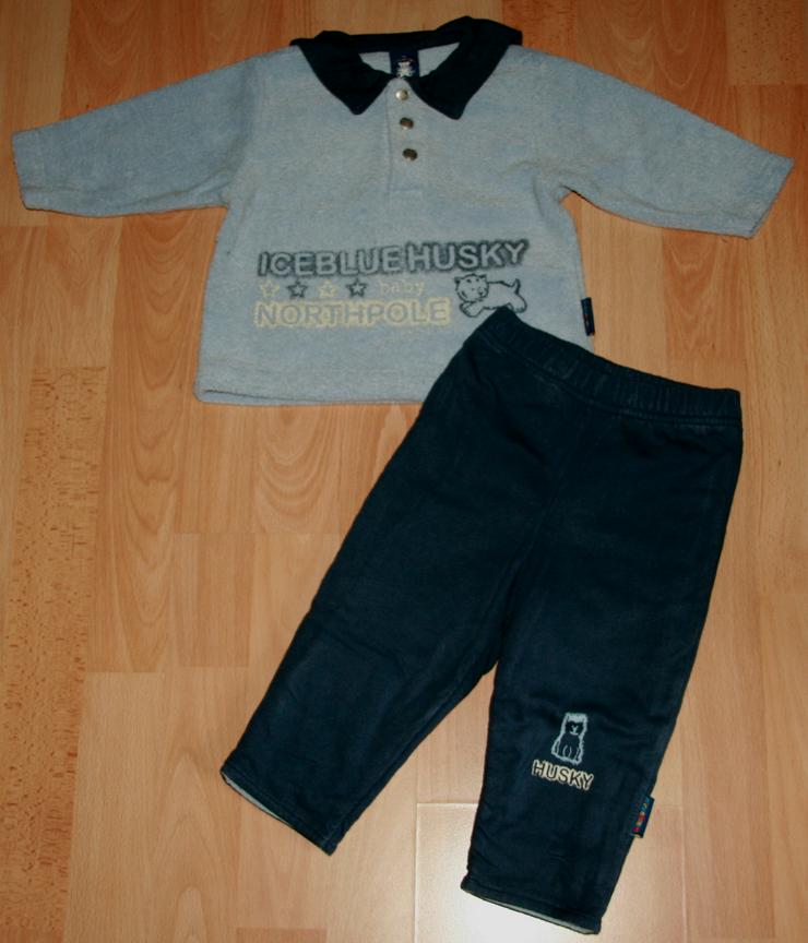 SET - Sweat-Shirt & Hose - Größe 74 - Matrosenkragen - "Husky"