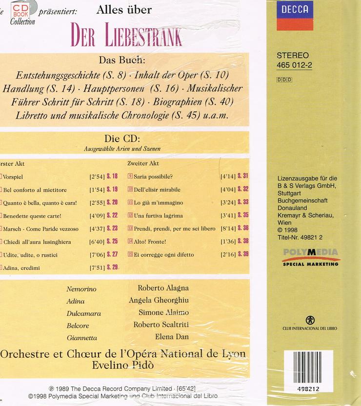 CD Book: Der Liebestrank - Gaetano Donizetti - - CD - Bild 2