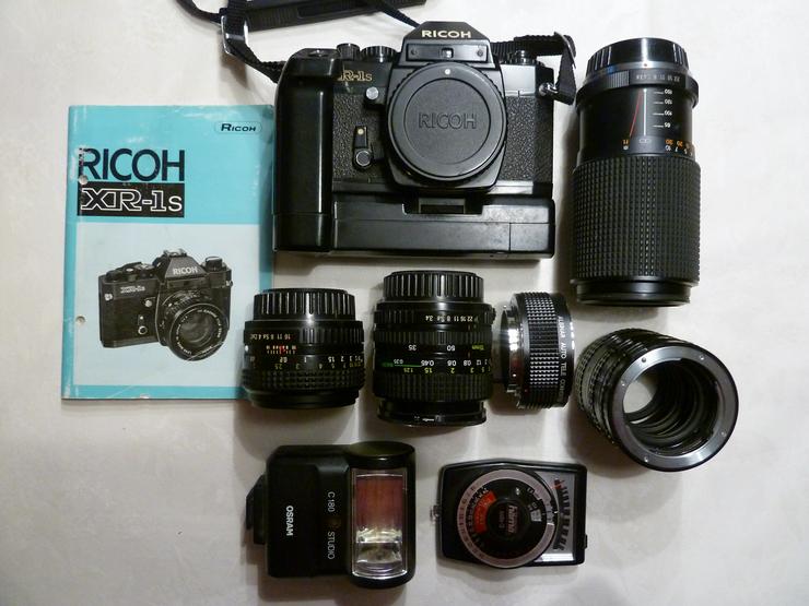 Ricoh xr-1s  Spiegelreflexkamera mit Winder xr-1 und Zubehör - Weitere - Bild 1