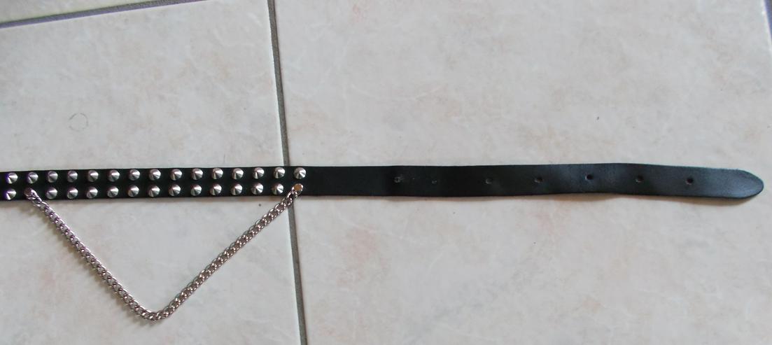 Bild 2: Nieten Ledergürtel Länge 120 cm