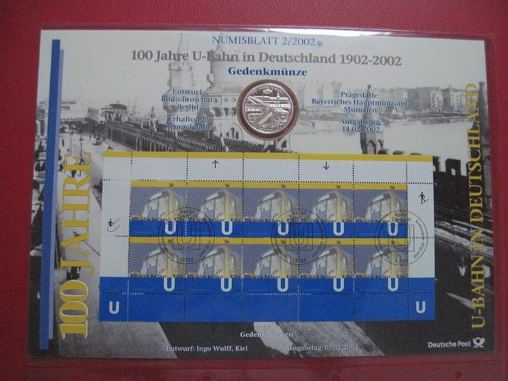 10 € Euro Gedenkmünze 925er Silber im Numisblatt 2/2002