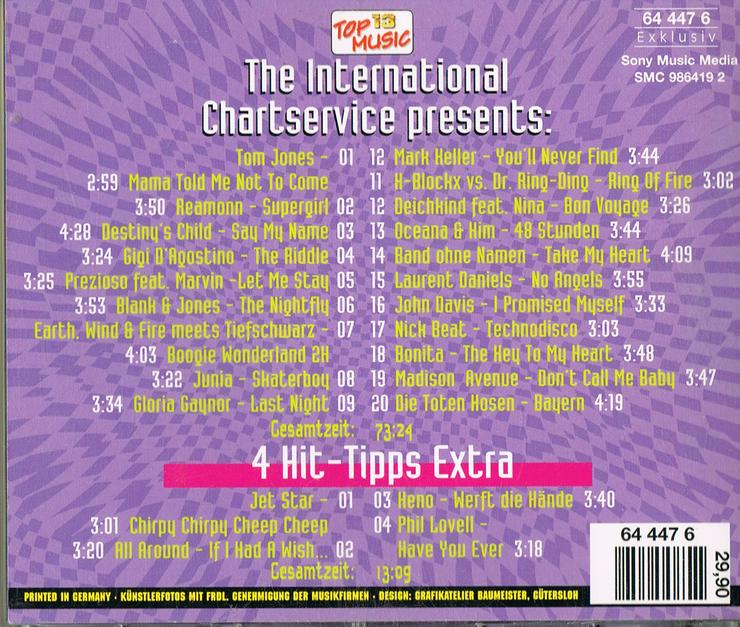 CD Top Hits Aus Den Charts 2000-4 - CD - Bild 2