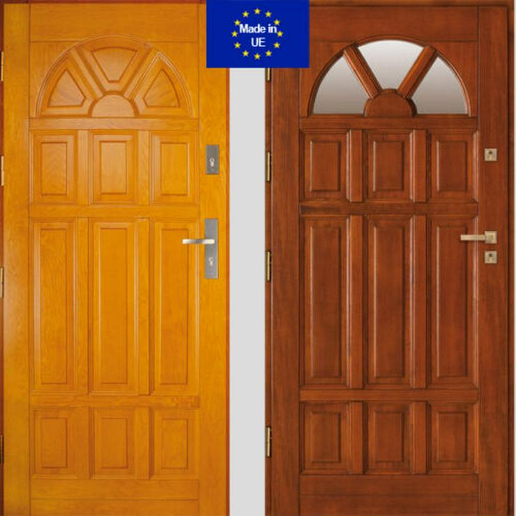 Holzaußentüren DZ4/DZ41 Haustür Eingangstür Holztür 60/70/80/90/100 6 Farben