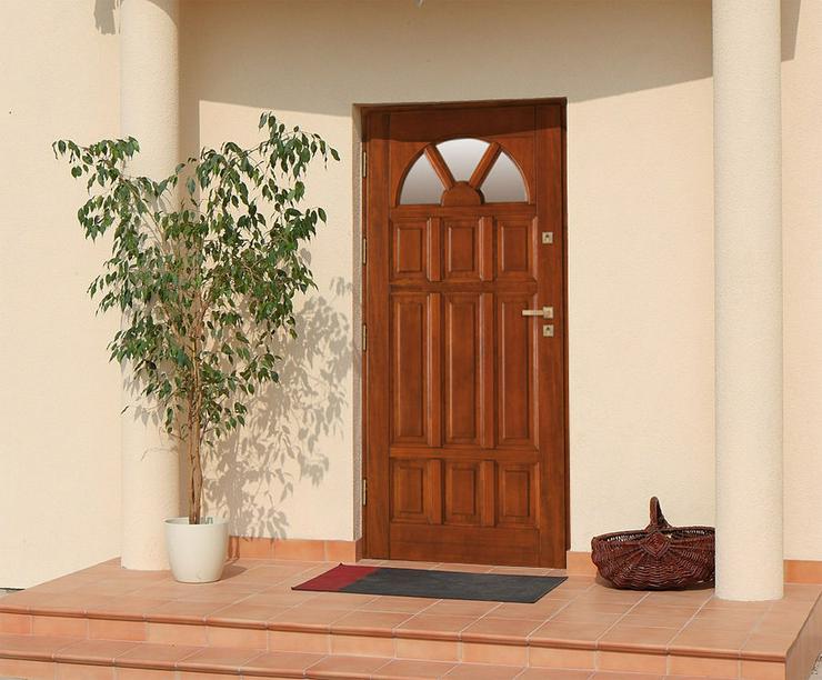 Bild 2: Holzaußentüren DZ4/DZ41 Haustür Eingangstür Holztür 60/70/80/90/100 6 Farben