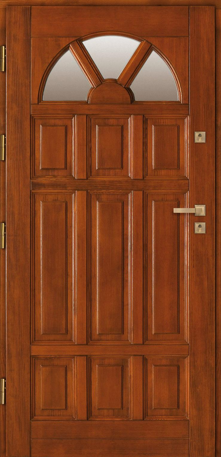 Holzaußentüren DZ4/DZ41 Haustür Eingangstür Holztür 60/70/80/90/100 6 Farben - Türen - Bild 4