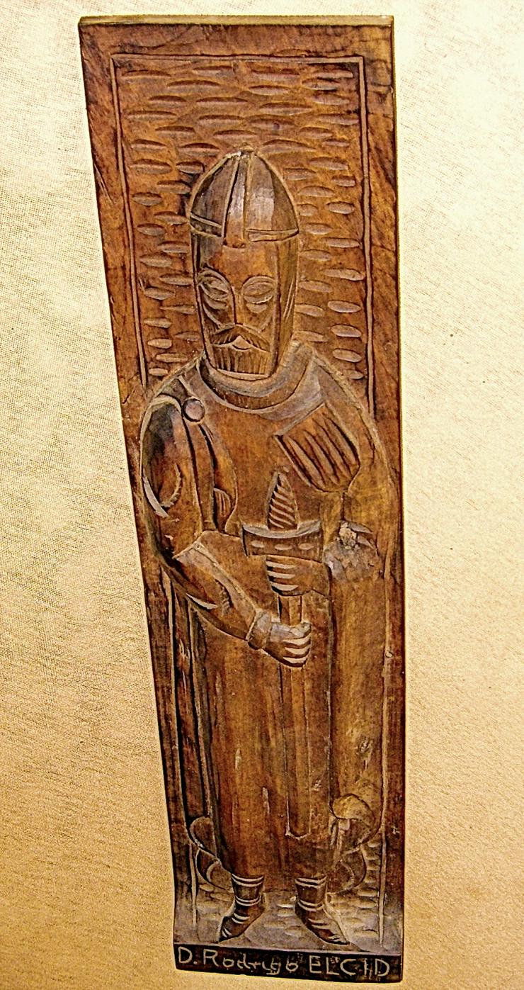 Bild 3: holz relief bild  El Cid