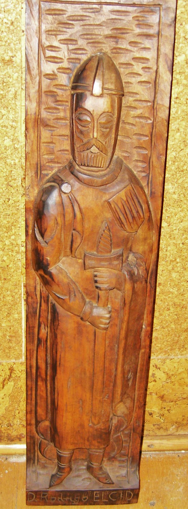 Bild 1: holz relief bild  El Cid