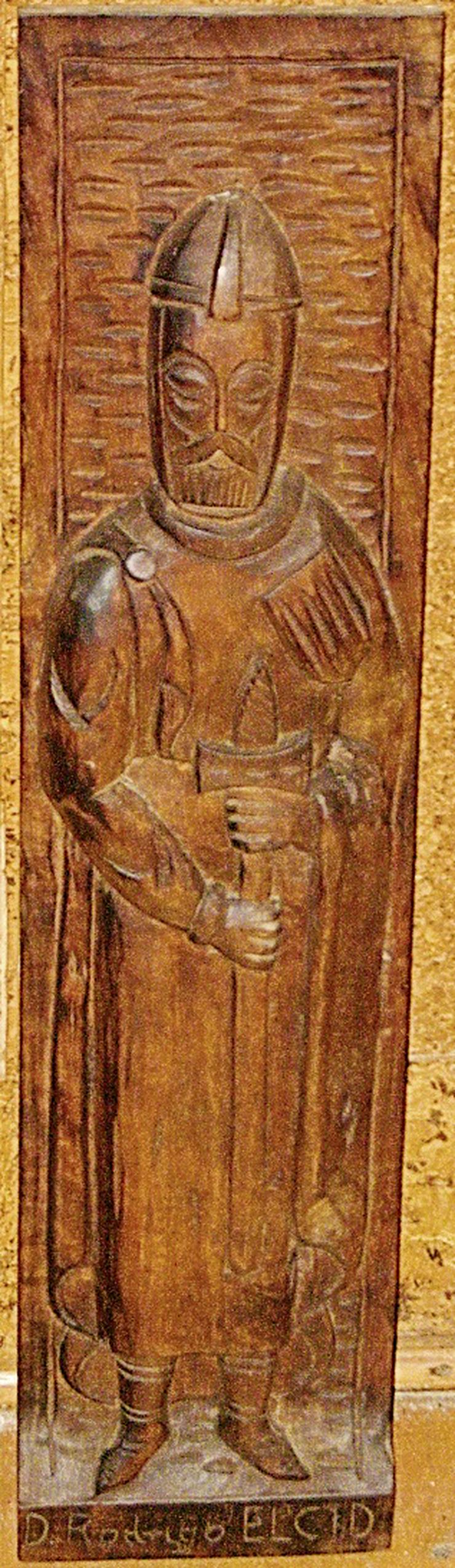 Bild 5: holz relief bild  El Cid