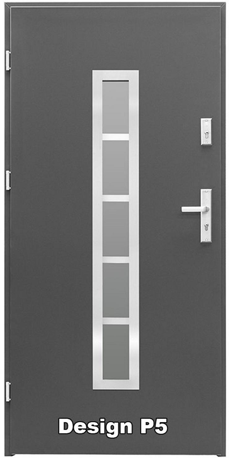 Bild 2: Tür Haustür P5/P6/P7/P8 Eingangstür Stahltür 80/90 ID Design 5 Farben weiß
