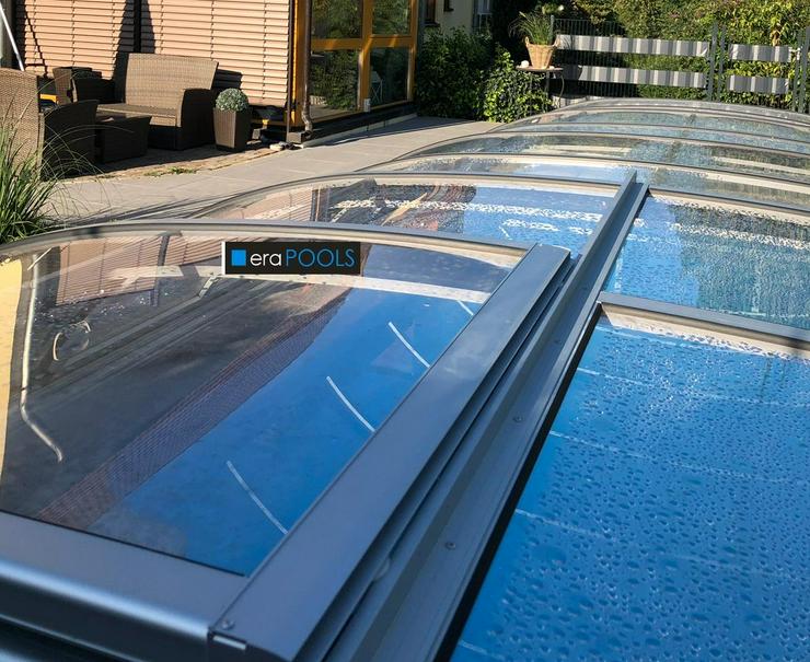 Bild 1: Pool Ueberdachung Smart 840 Elox PC4 air rails Vormontage Gratis