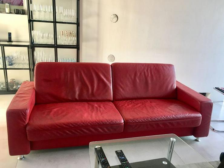 2 elegante, hochwertige Echtledersofas - Sofas & Sitzmöbel - Bild 4